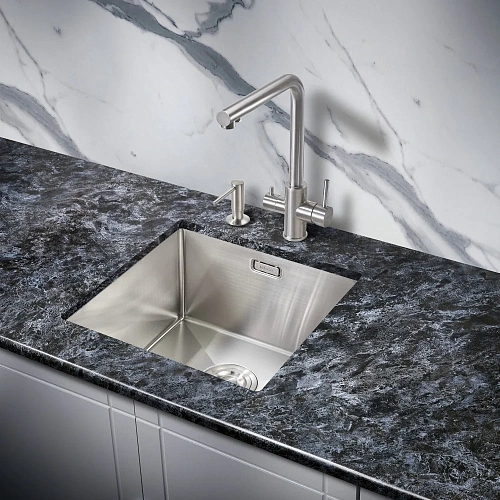 Кухонная мойка Milacio Denia 44 Steel (MC.77430) сталь нержавеющая Кухонная мойка Milacio Denia 44 Steel (MC.77430) сталь нержавеющая