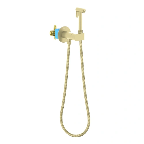 Гигиенический душ Aquatek Оберон AQ1024BG золото шлифованное, встраиваемый Гигиенический душ Aquatek Оберон AQ1024BG золото шлифованное, встраиваемый