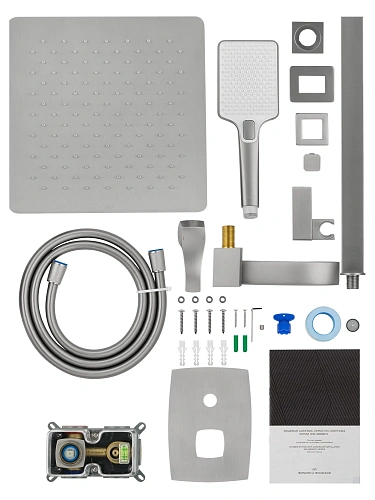 Душевая система Wonzon & Woghand FLEX встраиваемая, брашированный никель (WW-88939072-BN) Душевая система Wonzon & Woghand FLEX встраиваемая, брашированный никель (WW-88939072-BN)