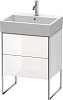 Картинка анонса товара «тумба под раковину duravit xsquare xs447302222 напольная 58 см белая глянцевый»