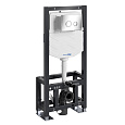 Детальная картинка товара «инсталляция для унитаза wasserkraft dill 61tlt.010.me.ch01 с клавишей смыва хром»