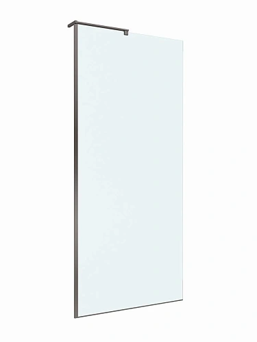 Душевая перегородка BelBagno UNO-L-1-TB-80-C-GM 80 см, профиль оружейная сталь, стекло прозрачное Душевая перегородка BelBagno UNO-L-1-TB-80-C-GM 80 см, профиль оружейная сталь, стекло прозрачное