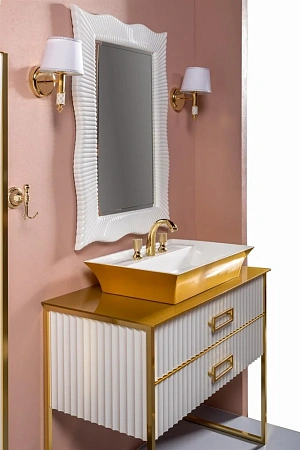 Столешница Boheme стекло 100см прямая ЗОЛОТО 853-100-G Столешница Boheme стекло 100см прямая ЗОЛОТО 853-100-G