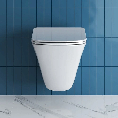 Унитаз подвесной BelBagno MARMI BB052CHR/BB052SC безободковый с сиденьем Унитаз подвесной BelBagno MARMI BB052CHR/BB052SC безободковый с сиденьем