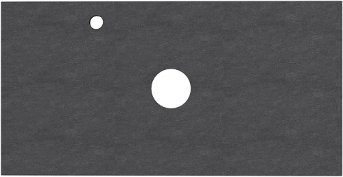 Столешница Aquanet Flat 90 00345785 графит, с отверстием слева Столешница Aquanet Flat 90 00345785 графит, с отверстием слева