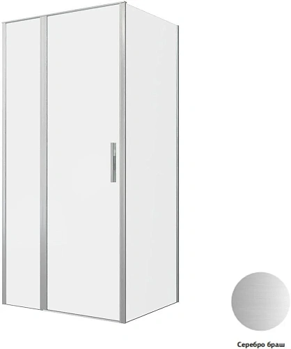Душевой уголок Allen Brau Priority 100x90 3.31029.BA + 3.31044.BA серебро браш Душевой уголок Allen Brau Priority 100x90 3.31029.BA + 3.31044.BA серебро браш
