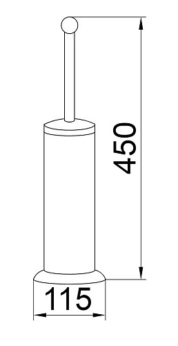 Ершик для унитаза Boheme Medici 10609 металл Ершик для унитаза Boheme Medici 10609 металл