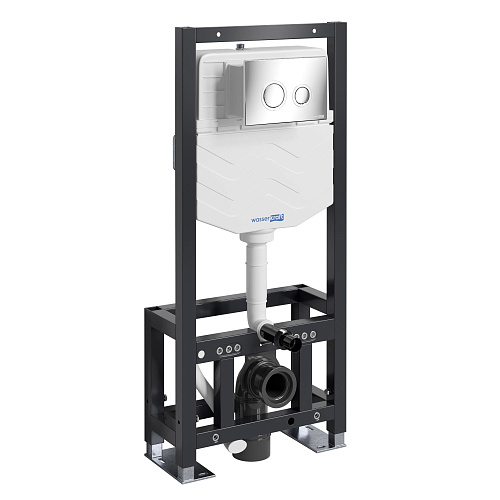 Инсталляция для унитаза WasserKRAFT Dill 61TLT.010.ME.CH01 с клавишей смыва хром Инсталляция для унитаза WasserKRAFT Dill 61TLT.010.ME.CH01 с клавишей смыва хром