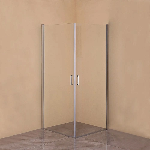 Душевой уголок DIWO Кострома 100х100 профиль хром матовый 557118 Душевой уголок DIWO Кострома 100х100 профиль хром матовый 557118