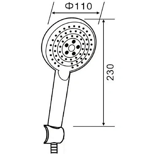 Душевой гарнитур Orange Style LM53w белый Душевой гарнитур Orange Style LM53w белый