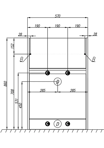 Тумба под раковину Aquaton Лондри 600 белый 1A235901LH010 Тумба под раковину Aquaton Лондри 600 белый 1A235901LH010