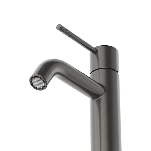 Смеситель для раковины CEZARES RELAX-LS1-GM с донным клапаном, оружейная сталь Смеситель для раковины CEZARES RELAX-LS1-GM с донным клапаном, оружейная сталь