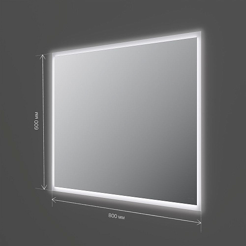 Зеркало AM.PM Spirit V2.0 M71AMOX0801SA с LED-подсветкой и системой антизапотевания, сенсор, 80 см Зеркало AM.PM Spirit V2.0 M71AMOX0801SA с LED-подсветкой и системой антизапотевания, сенсор, 80 см