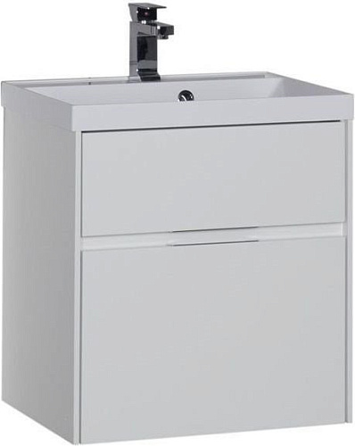 Тумба под раковину Aquanet Латина 60 белый (2 ящика) 00179934 Тумба под раковину Aquanet Латина 60 белый (2 ящика) 00179934