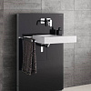 Инсталляция для раковины Geberit Monolith 131.043.SJ.1 стекло чёрное Инсталляция для раковины Geberit Monolith 131.043.SJ.1 стекло чёрное