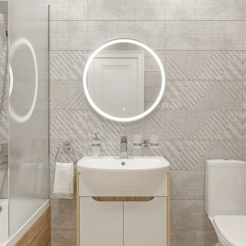 Зеркало DIWO Ростов 65 с подсветкой, круглое, сенсорное управление, настенное 482435 Зеркало DIWO Ростов 65 с подсветкой, круглое, сенсорное управление, настенное 482435