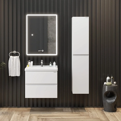 Зеркальный шкаф Onika Орби 60 см 206087 с подсветкой, универсальный Зеркальный шкаф Onika Орби 60 см 206087 с подсветкой, универсальный