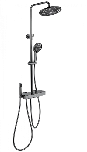 Душевая система Wonzon & Woghand с термостатом, темный графит (WW-B3580-BGG) Душевая система Wonzon & Woghand с термостатом, темный графит (WW-B3580-BGG)