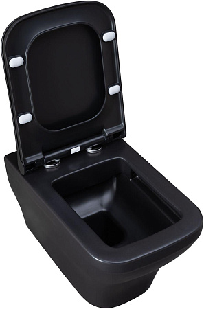 Унитаз подвесной Allen Brau Infinity 4.21011.31 с крышкой, черный матовый