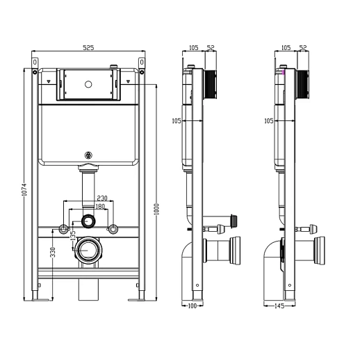 Комплект унитаза Timo INARI TWC-01+FP-002+TK-503 белый с инсталляцией, клавишей смыва SOLI хромированная с шумоизоляцией и креплениями Комплект унитаза Timo INARI TWC-01+FP-002+TK-503 белый с инсталляцией, клавишей смыва SOLI хромированная с шумоизоляцией и креплениями