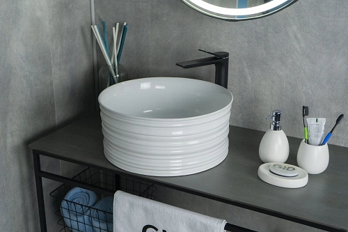 Раковина Gid W969 51174 накладная белая 41x41x18 Раковина Gid W969 51174 накладная белая 41x41x18