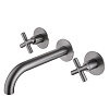 Картинка анонса товара «смеситель для раковины abber wasser kreis af81121ng скрытого монтажа, никель»