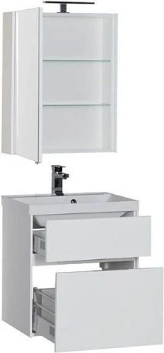 Комплект мебели Aquanet Латина 60 белый (2 ящика) 00180121 Комплект мебели Aquanet Латина 60 белый (2 ящика) 00180121