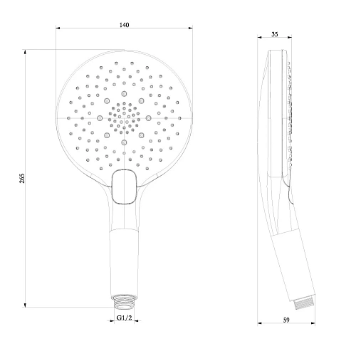 Душевая лейка Lemark LM8128C, 3-функциональная хром Душевая лейка Lemark LM8128C, 3-функциональная хром