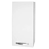 Шкаф-пенал DREJA ALMI, 35 см, подвесной, правый, 1 дверца, 2 стеклянные полки, белый глянец 99.0210