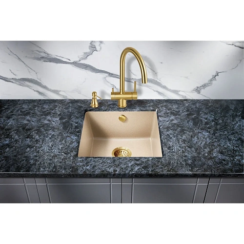 Кухонная мойка Milacio Leon 45 Cuarzo (MC.77094) бежевый Кухонная мойка Milacio Leon 45 Cuarzo (MC.77094) бежевый