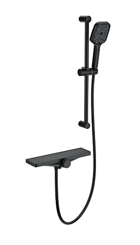 Смеситель для ванны Wonzon & Woghand с термостатом, черный матовый (WW-B2551-A-MB) Смеситель для ванны Wonzon & Woghand с термостатом, черный матовый (WW-B2551-A-MB)