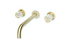 Картинка анонса товара «смеситель для раковины boheme elegante matt gold встраиваемый 152-2-mg-el»
