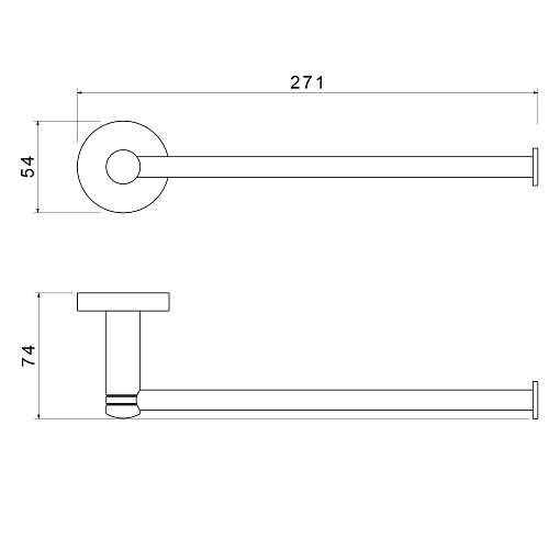 Полотенцедержатель Timo Saona 13051/16 белый матовый Полотенцедержатель Timo Saona 13051/16 белый матовый
