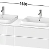 Тумба под раковину Duravit Happy D.2 Plus HP4974B9797 подвесная 160 см светло-голубой шелковисто-мат Тумба под раковину Duravit Happy D.2 Plus HP4974B9797 подвесная 160 см светло-голубой шелковисто-мат