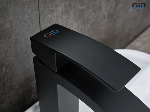 Смеситель для раковины Gid Victoria L120-BM-K L120BMK черный матовый Смеситель для раковины Gid Victoria L120-BM-K L120BMK черный матовый