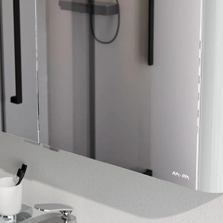 Зеркальный шкаф AM.PM Sensation M30MCX1001WG 100 см, с подсветкой, белый Зеркальный шкаф AM.PM Sensation M30MCX1001WG 100 см, с подсветкой, белый