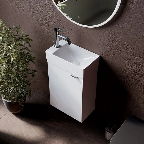 Тумба под раковину Sancos Mini MN35WL белый глянец Тумба под раковину Sancos Mini MN35WL белый глянец