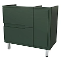 Тумба под раковину Taliente Cevia, 90см, серо-зеленый матовый, левое исполнение, под раковину Barsel TA-MBC-90PR(L)-grigio verde Тумба под раковину Taliente Cevia, 90см, серо-зеленый матовый, левое исполнение, под раковину Barsel TA-MBC-90PR(L)-grigio verde