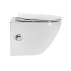 Унитаз подвесной BelBagno UNO BB3105CHR-BS/SC с сиденьем, функцией биде и смесителем Унитаз подвесной BelBagno UNO BB3105CHR-BS/SC с сиденьем, функцией биде и смесителем