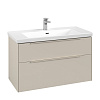 Картинка анонса товара «тумба под раковину villeroy &amp; boch subway 3.0 cashmere grey / cashmere grey c57002vn»