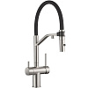 Картинка анонса товара «смеситель для кухни milacio ultra 557 (mcu.557.ss) сталь нержавеющая»