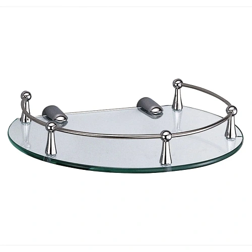 Полка WasserKRAFT K-566 стеклянная хром Полка WasserKRAFT K-566 стеклянная хром