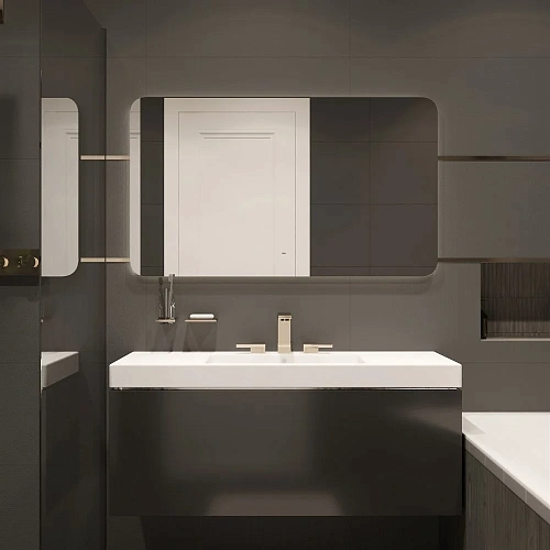 Зеркало DIWO Кострома 120 с подсветкой, большое, LED подсветка, прямоугольное, инфракрасный выключат 543508 Зеркало DIWO Кострома 120 с подсветкой, большое, LED подсветка, прямоугольное, инфракрасный выключат 543508