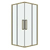 Душевой уголок GROSSMAN Cosmo 300.K33.02.9090.32.00 (90x90x195) квадрат,раздвижн,золото сатин,стекло прозрачн