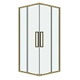 Душевой уголок GROSSMAN Cosmo 300.K33.02.9090.32.00 (90x90x195) квадрат,раздвижн,золото сатин,стекло прозрачн Душевой уголок GROSSMAN Cosmo 300.K33.02.9090.32.00 (90x90x195) квадрат,раздвижн,золото сатин,стекло прозрачн