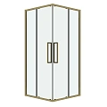 Душевой уголок GROSSMAN Cosmo 300.K33.02.9090.32.00 (90x90x195) квадрат,раздвижн,золото сатин,стекло прозрачн Душевой уголок GROSSMAN Cosmo 300.K33.02.9090.32.00 (90x90x195) квадрат,раздвижн,золото сатин,стекло прозрачн