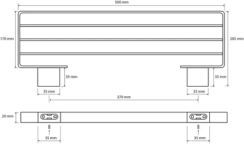 Полотенцедержатель Bemeta NERO 135002180 Полотенцедержатель Bemeta NERO 135002180