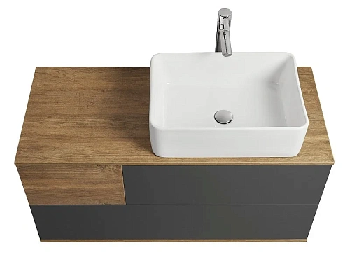 Тумба под раковину Aquaton Терра 105 дуб кантри, антрацит 1A246901TEKA0 Тумба под раковину Aquaton Терра 105 дуб кантри, антрацит 1A246901TEKA0