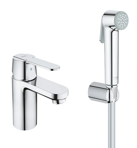 Смеситель для раковины GROHE Get с цепочкой и гигиеническим душем (23238000) Смеситель для раковины GROHE Get с цепочкой и гигиеническим душем (23238000)