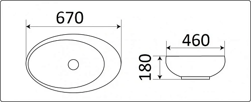 Раковина CeramaLux 78456-1 Раковина CeramaLux 78456-1